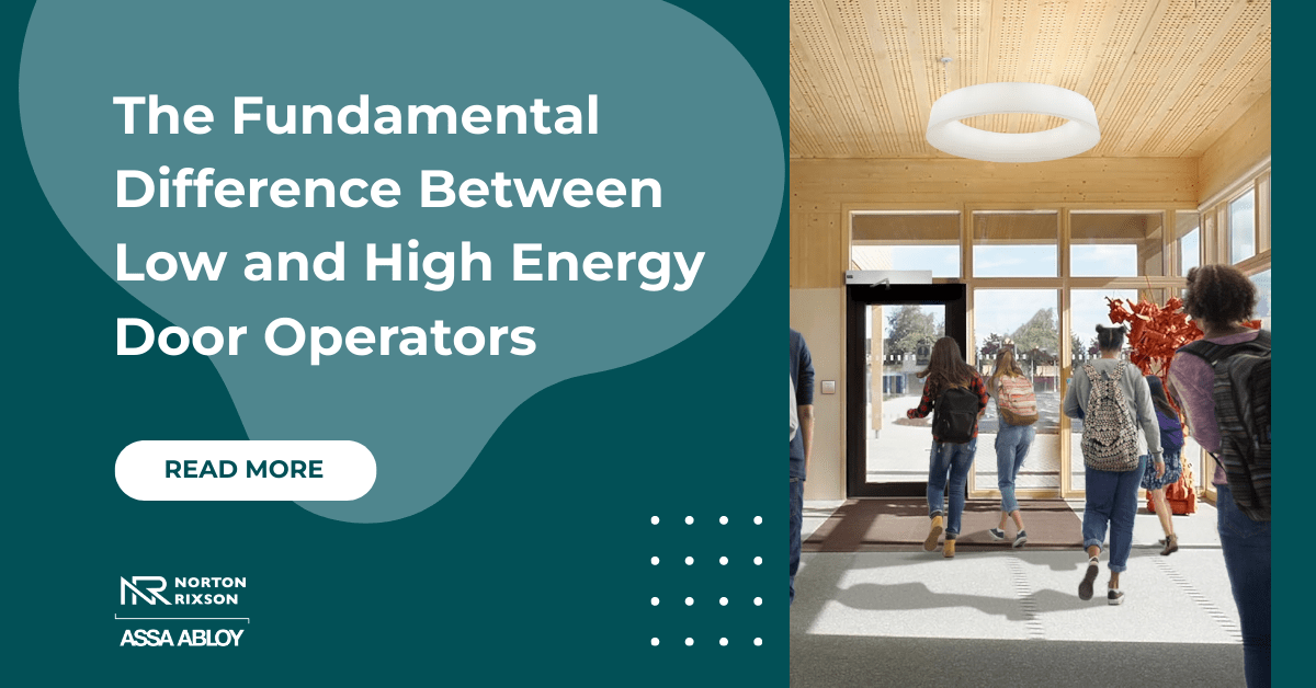 The Fundamental Difference Between Low and High Energy Door Operators