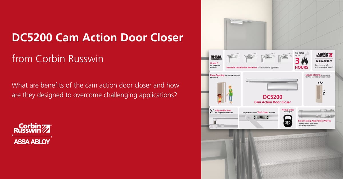 DC5200 Cam Action Door Closer from Corbin Russwin