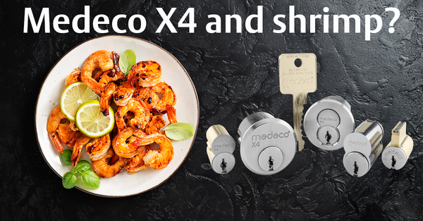 What do Medeco X4 and shrimp have in common?