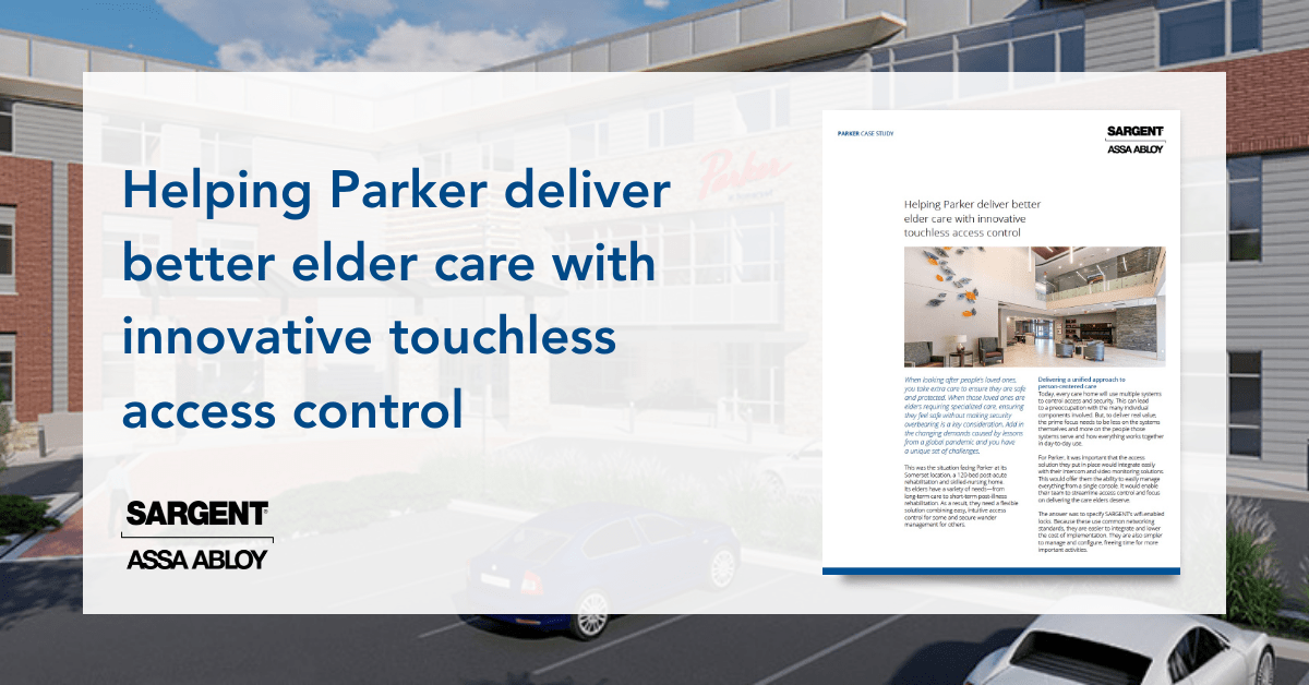 Helping Parker Deliver Better Elder Care with Innovative Touchless Access Control