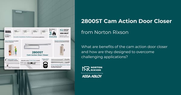 2800ST Cam Action Door Closer from Norton Rixson