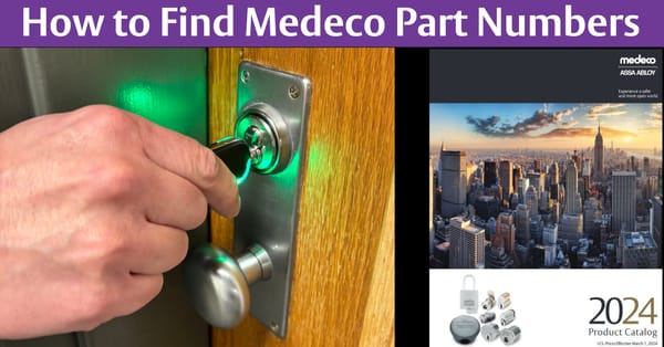 How to easily find Medeco Part Numbers